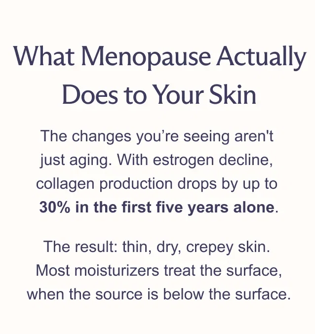 What Menopause Actually Does to Your Skin