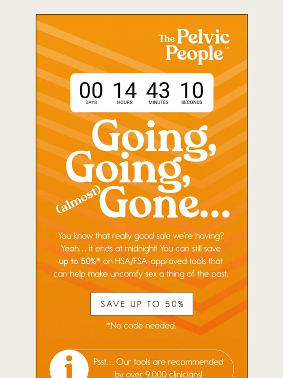 Noooo, the sale is ending?!