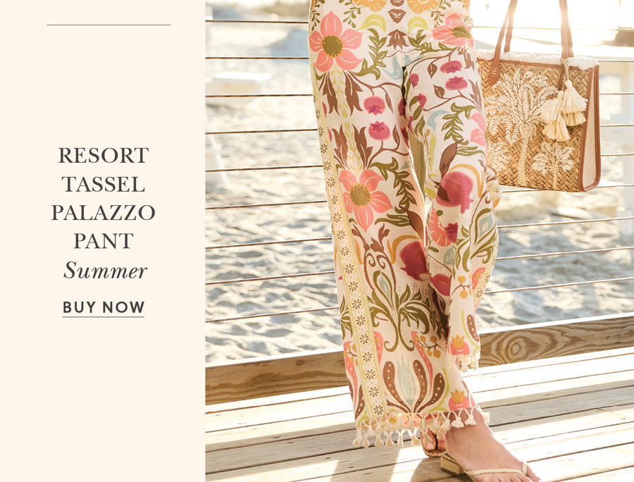 Resort Tassel Palazzo Pant Summer
