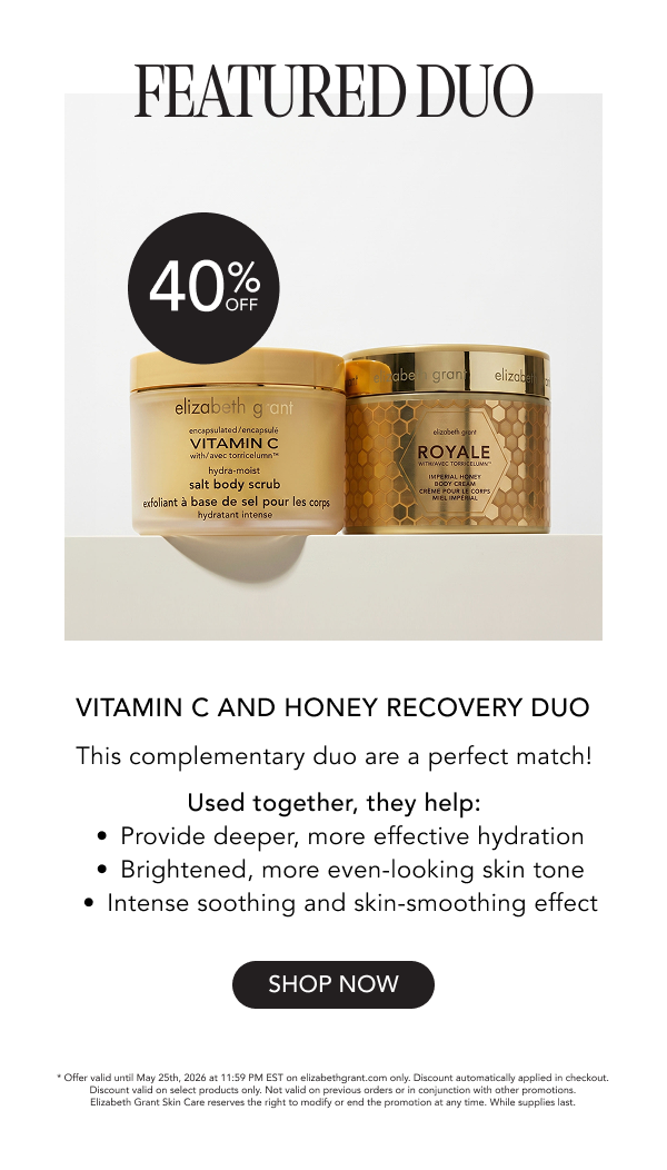 Vitamin C and Honey Recovery Duo 40% Off