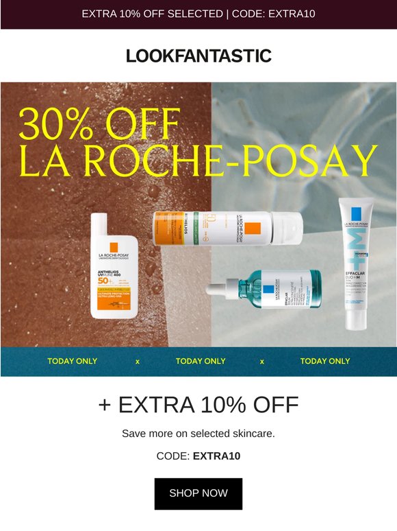 La Roche-Posay: 30% Off + Extra 10%