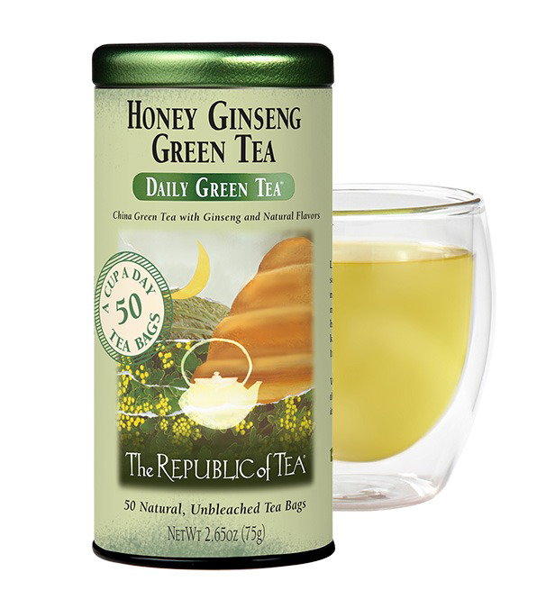 Honey Ginseng Green Tea Bags