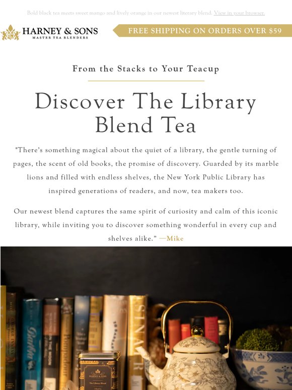 Friend, a new chapter begins with The Library Blend!