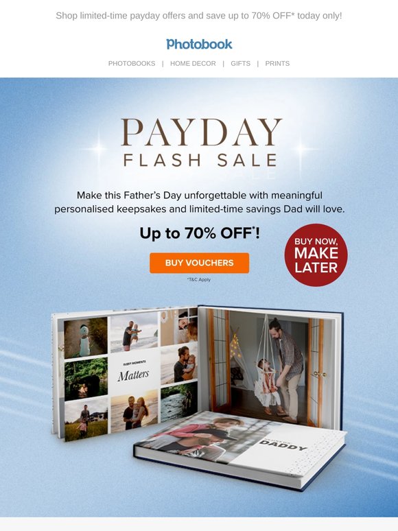 Father’s Day Payday Flash Starts Now 🎉