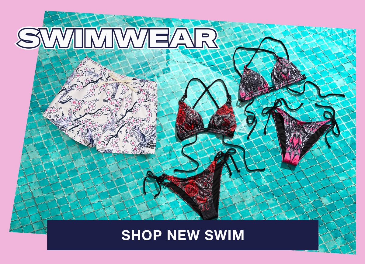 Shop new swim, with options from Affliction, Ninth Hall, Empyre and more