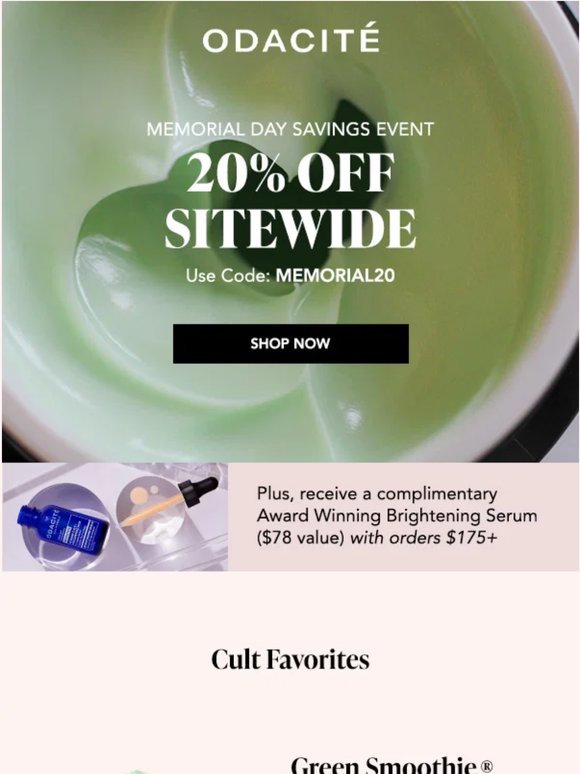 20% OFF SITEWIDE 🇺🇸