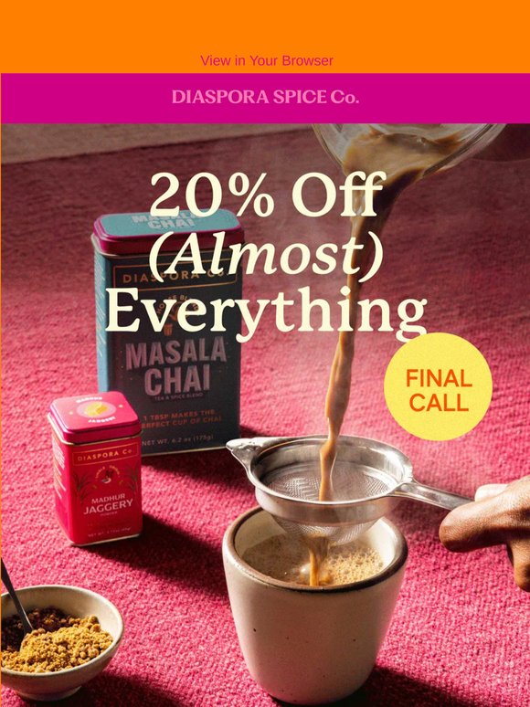 Last Call: 20% Off Ends Soon ⏰⏳