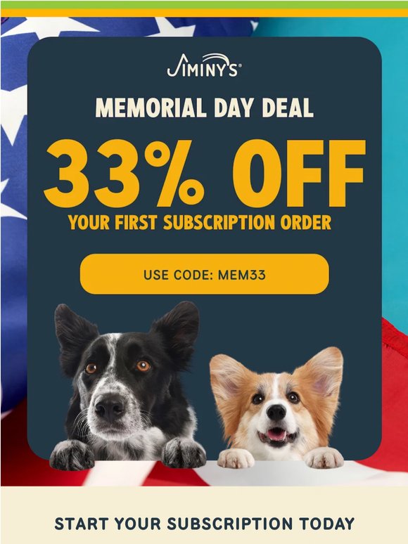 Memorial Day Deal: 33% off starts now