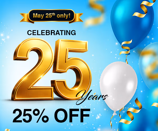 Save 15% on your order this week! Hurry before time runs out! Promo code SITE15