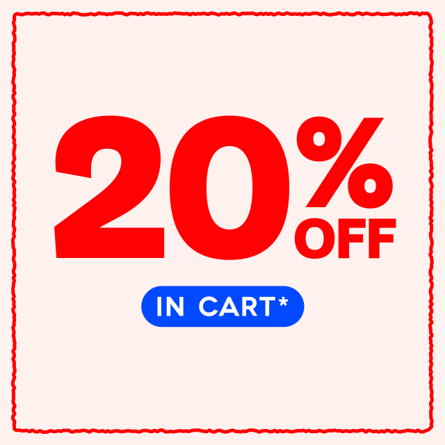 20% OFF IN CART