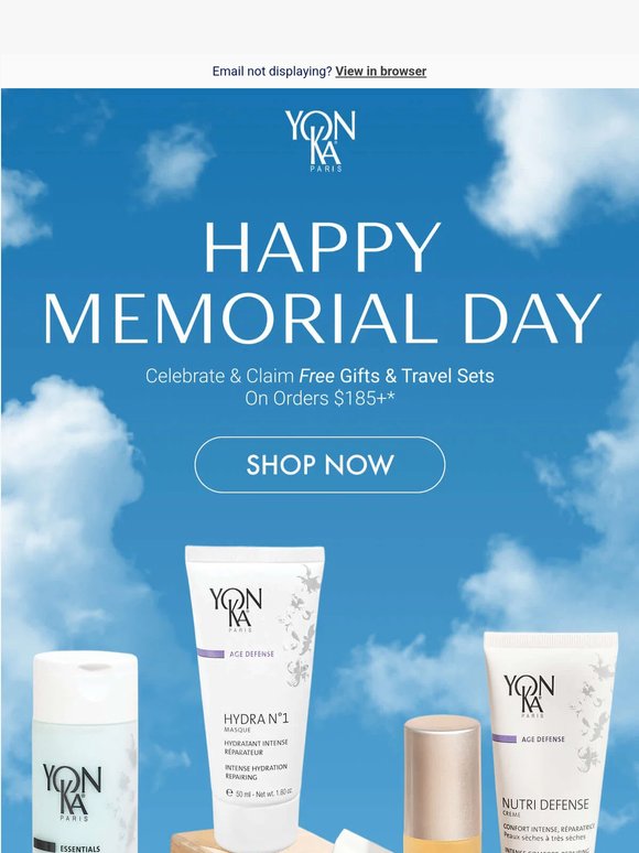 Memorial Day Exclusive Free gift sets