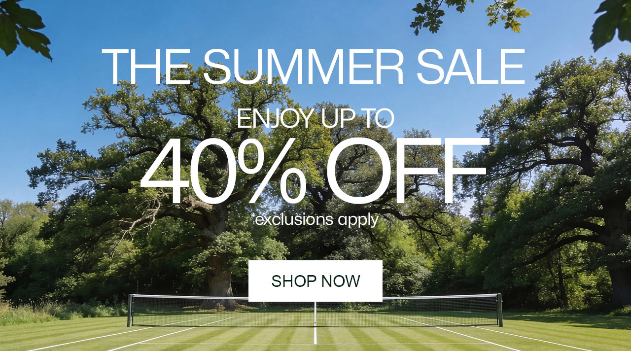 The Summer Sale, enjoy up to 40% off, shop now. *exclusions apply.