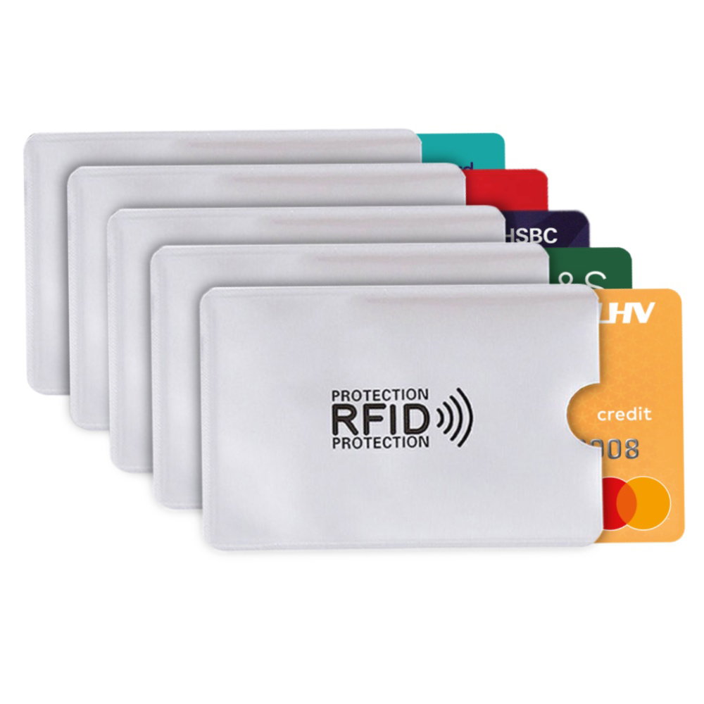 EvoDX RFID Credit Card Protector Pouches x 5 Pack - £2.99 delivered