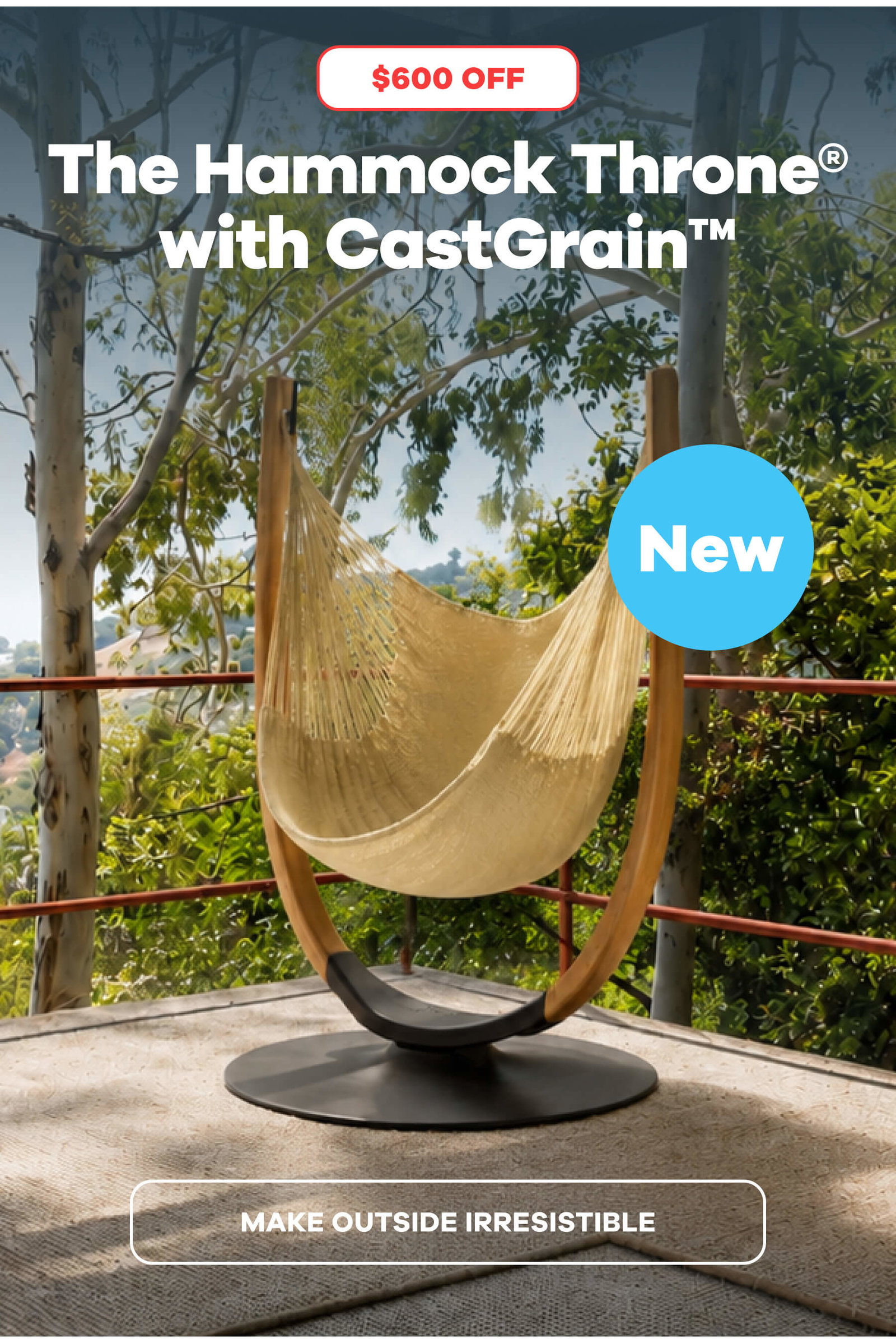 NEW The Hammock Throne® with CastGrain™ MAKE OUTSIDE IRRESISTIBLE