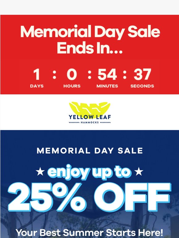 ⏰ Last chance for up to 25% off!