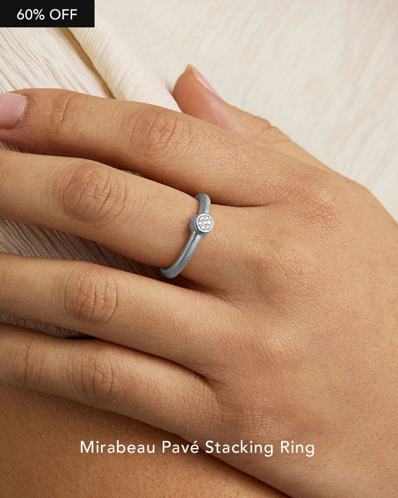 Mirabeau Pavé Stacking Ring.