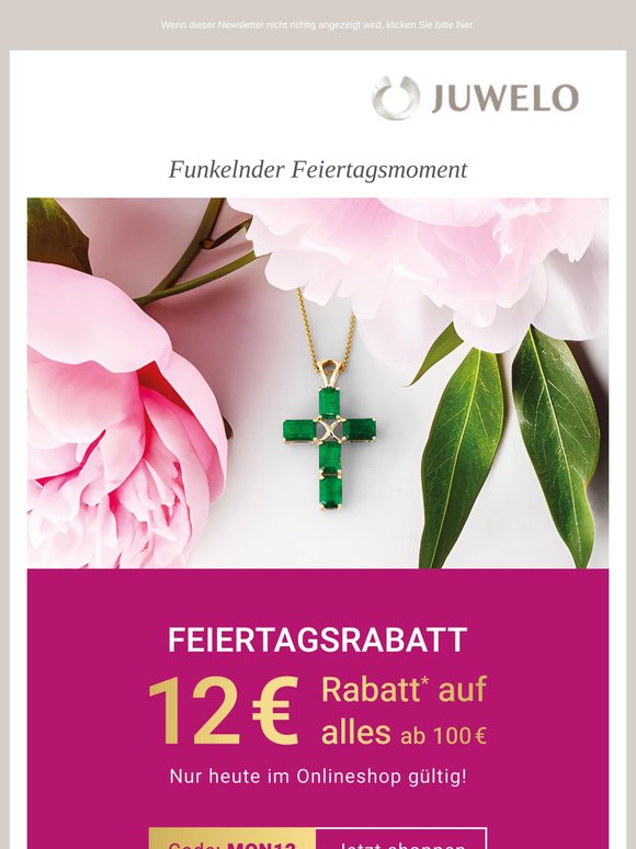Ein Geschenk zum Feiertag: 12€ Rabatt im Onlineshop