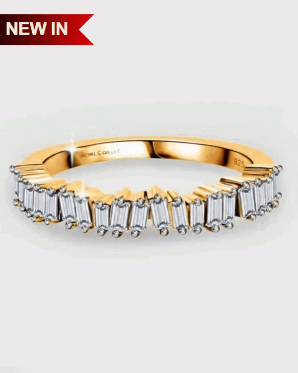 Half Eternity Diamond Horizon Baguette Ring