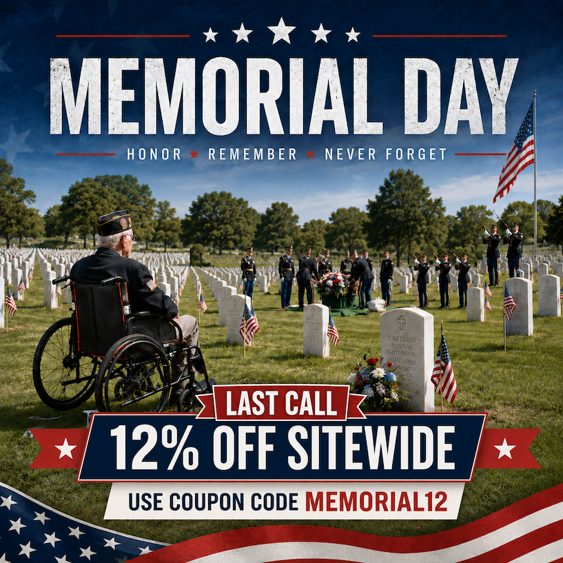 Use MEMORIAL12 Today