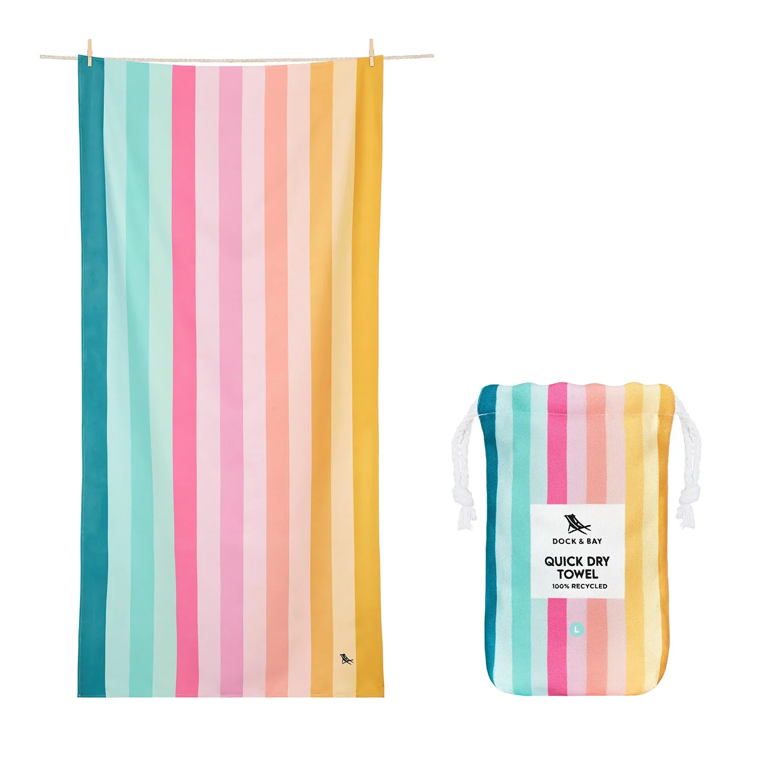 Image of Dock & Bay Quick Dry Towel - Coastal Candy