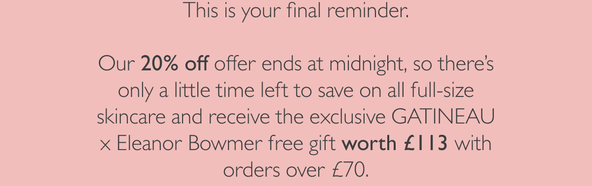 This is your final reminder.