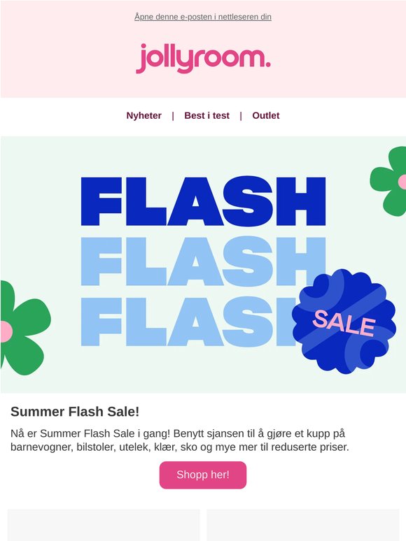 🚨 Summer Flash Sale er i gang – gjør et kupp på ukens beste tilbud!