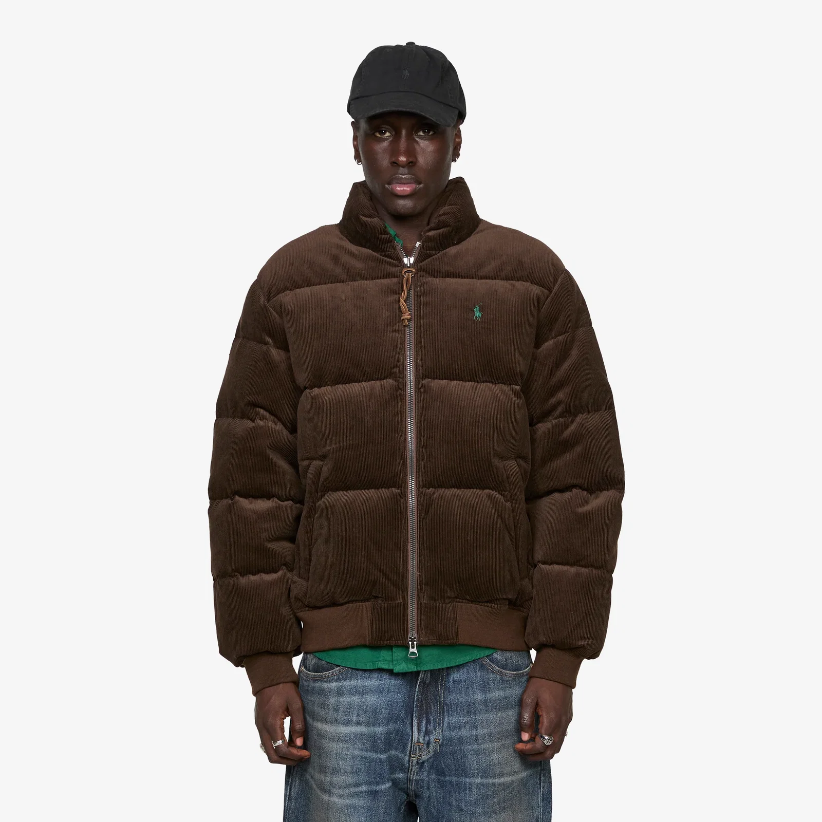 Image of Corduroy Down Jacket Dark Beech