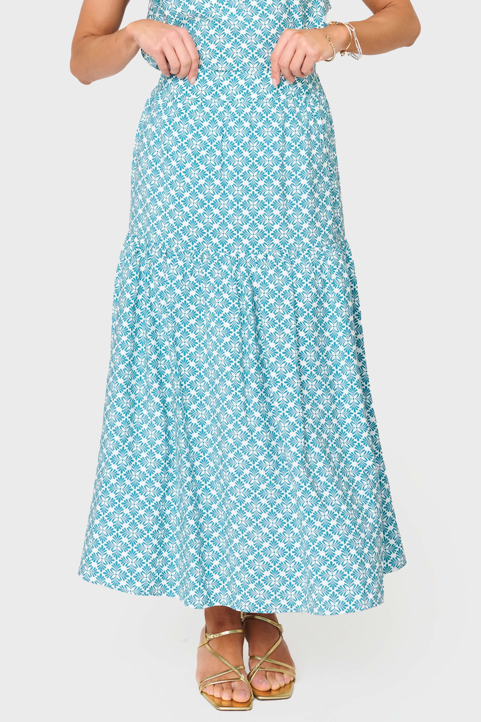 Playa Tiered Maxi Skirt