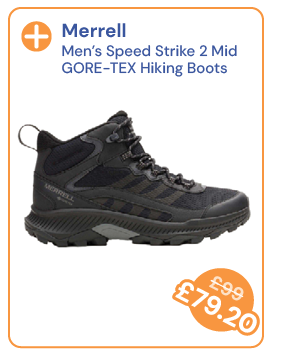 Merrell Men's Speed Strike 2 Mid GORE-TEX Hiking Boots - Black. Reduced from £99 to £79.20
