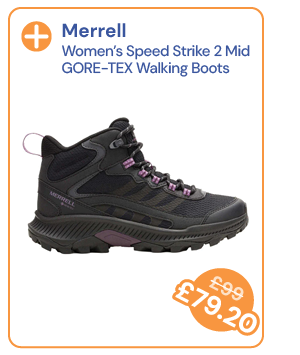 Merrell Women's Speed Strike 2 Mid GORE-TEX Walking Boots - Black. Reduced from £99 to £79.20