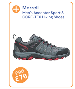 Merrell Men's Accentor Sport 3 GORE-TEX Hiking Shoes - Grey. Reduced from £95 to £76.