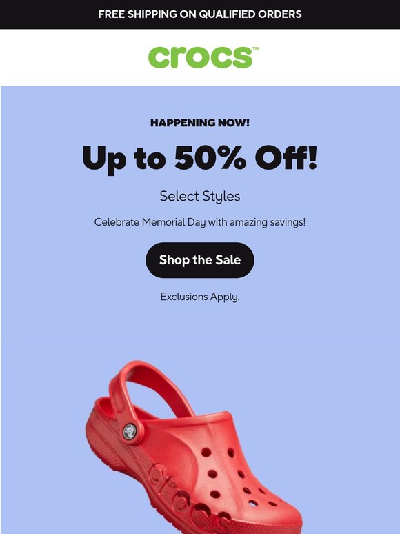 Memorial Day savings happening now!