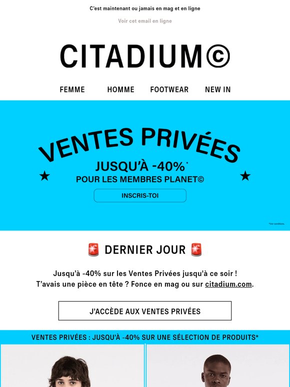 VENTES PRIVÉES | Dernières heures ⏱️