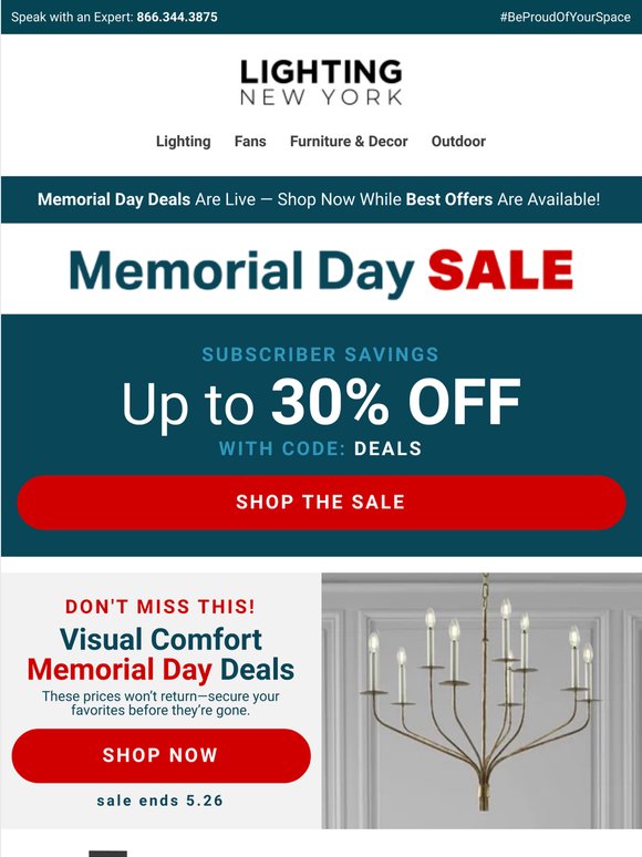Up to 30% Off 🤩 Don’t Miss Our Memorial Day Deals