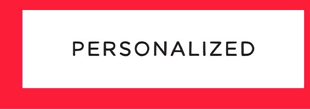 PERSONAZLIZED