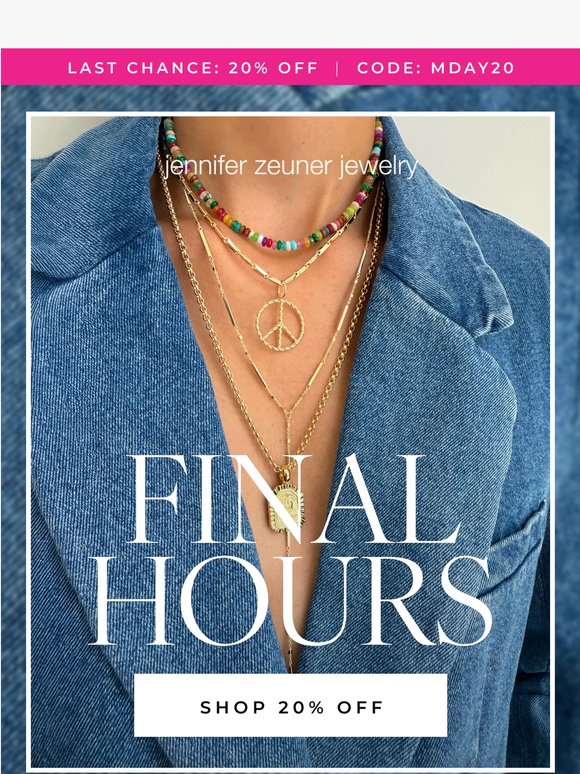 20% Off Memorial Day Sale Ends Tonight!