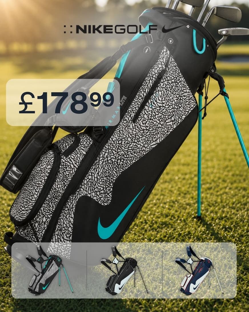 Nike Unisex Air Max Lite Four-Way Lightweight 5 Pockets Golf Stand Bag