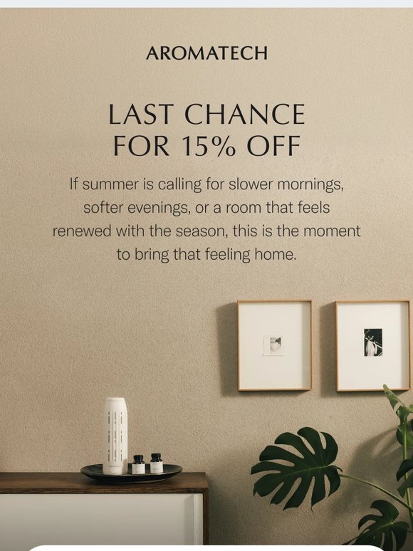 15% off sitewide ends tonight