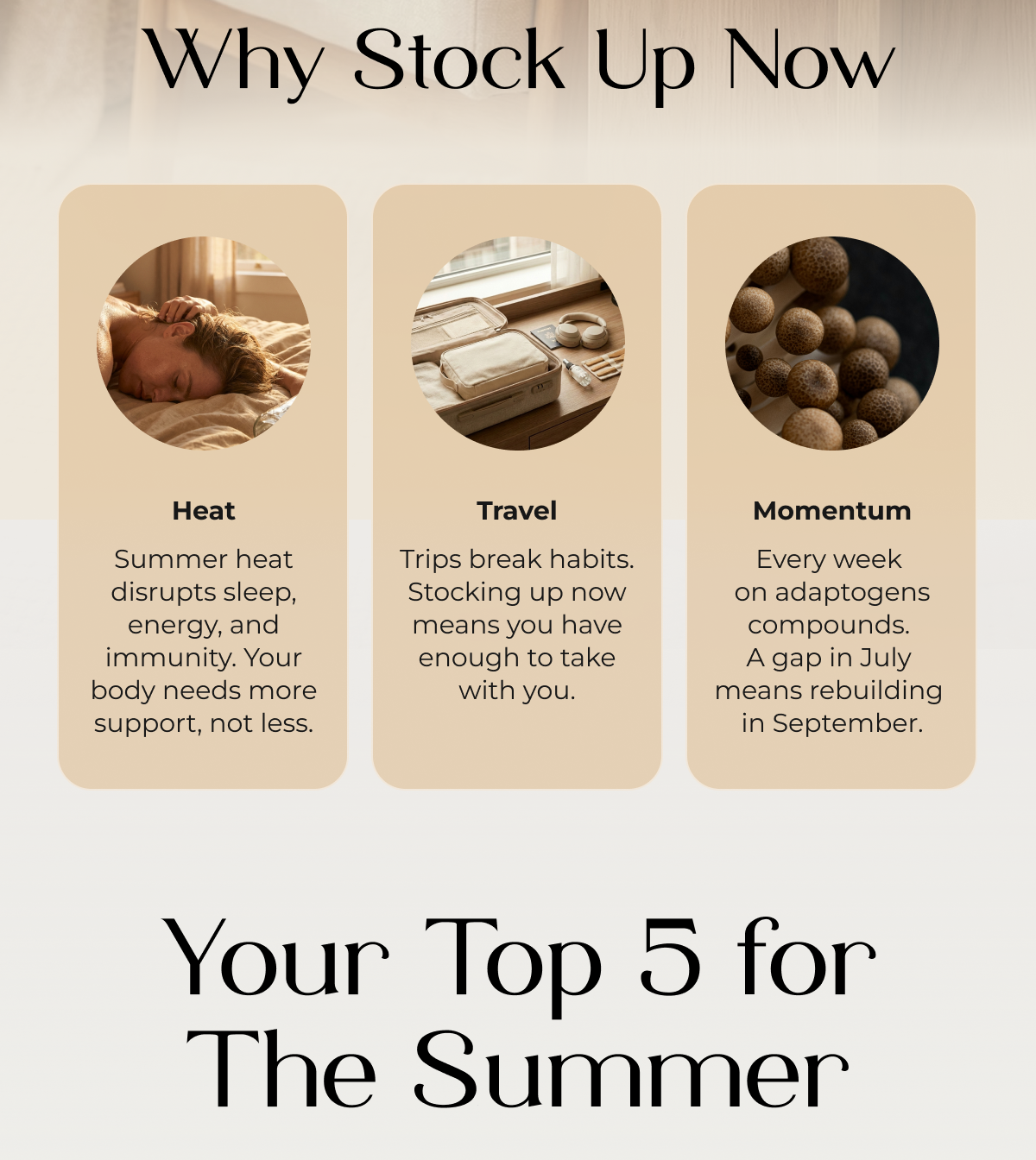 YOUR TOP 5 FOR SUMMER