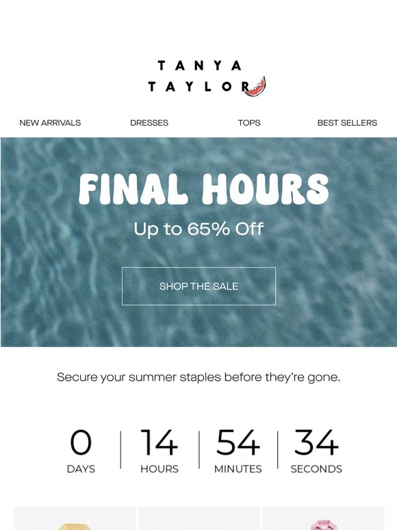 FINAL HOURS: Up to 65% Off