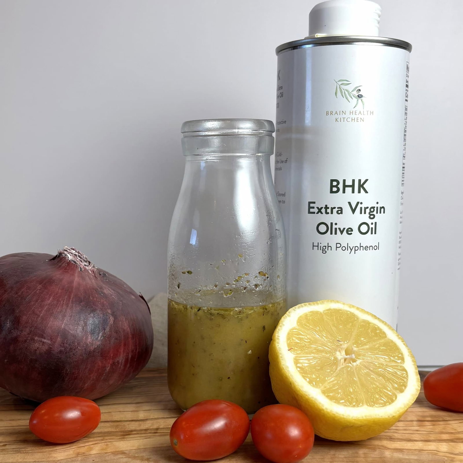 Zesty Italian Dressing with BHK Extra Virgin Olive Oil
