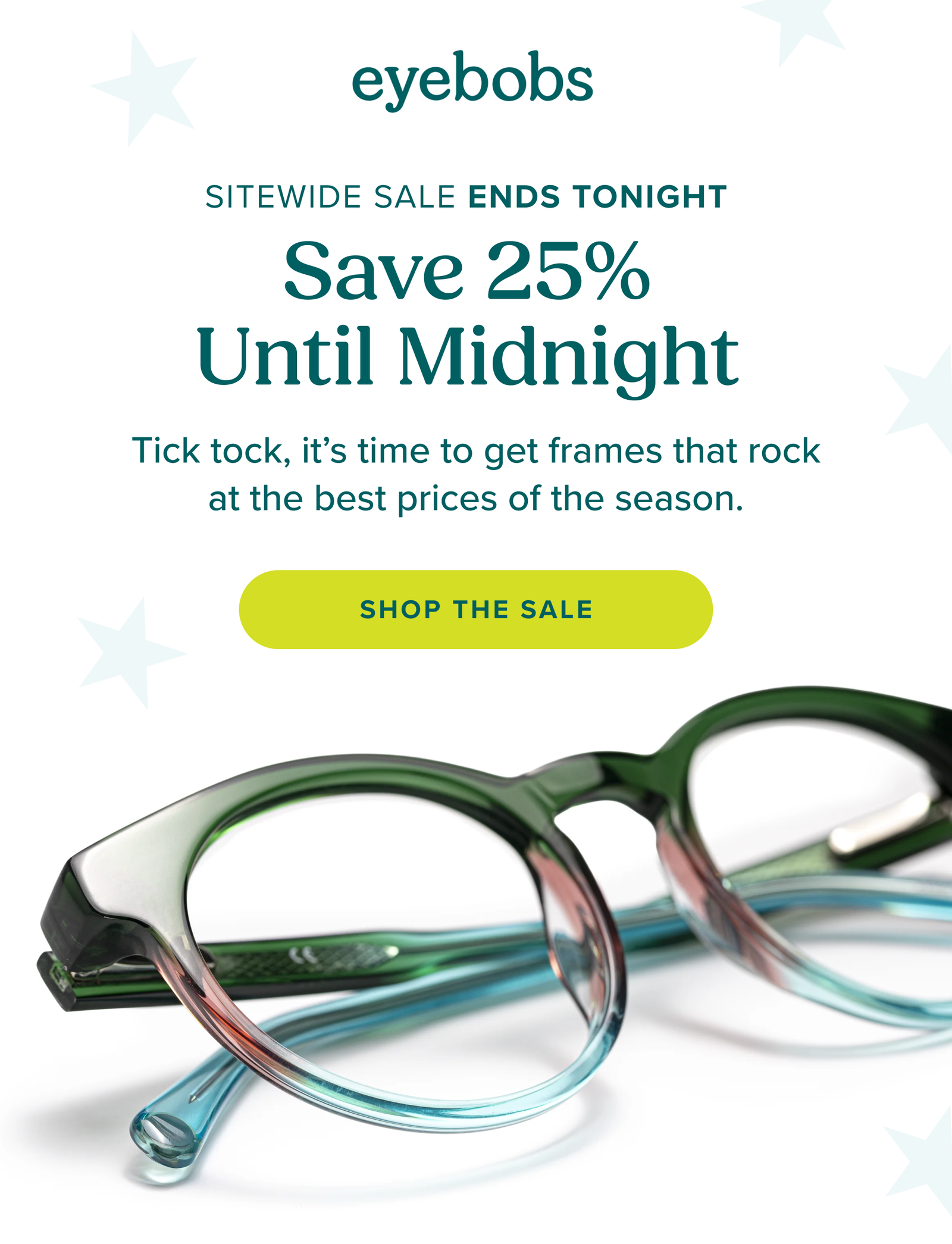 Save 25% Until Midnight