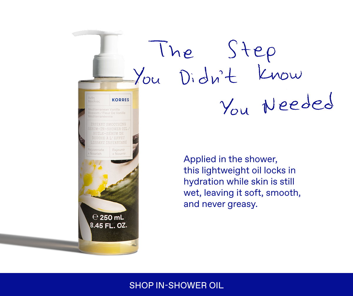 Shop in-shower oil