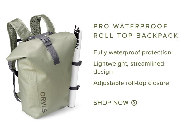 Orvis PRO Waterproof Roll Top Backpack