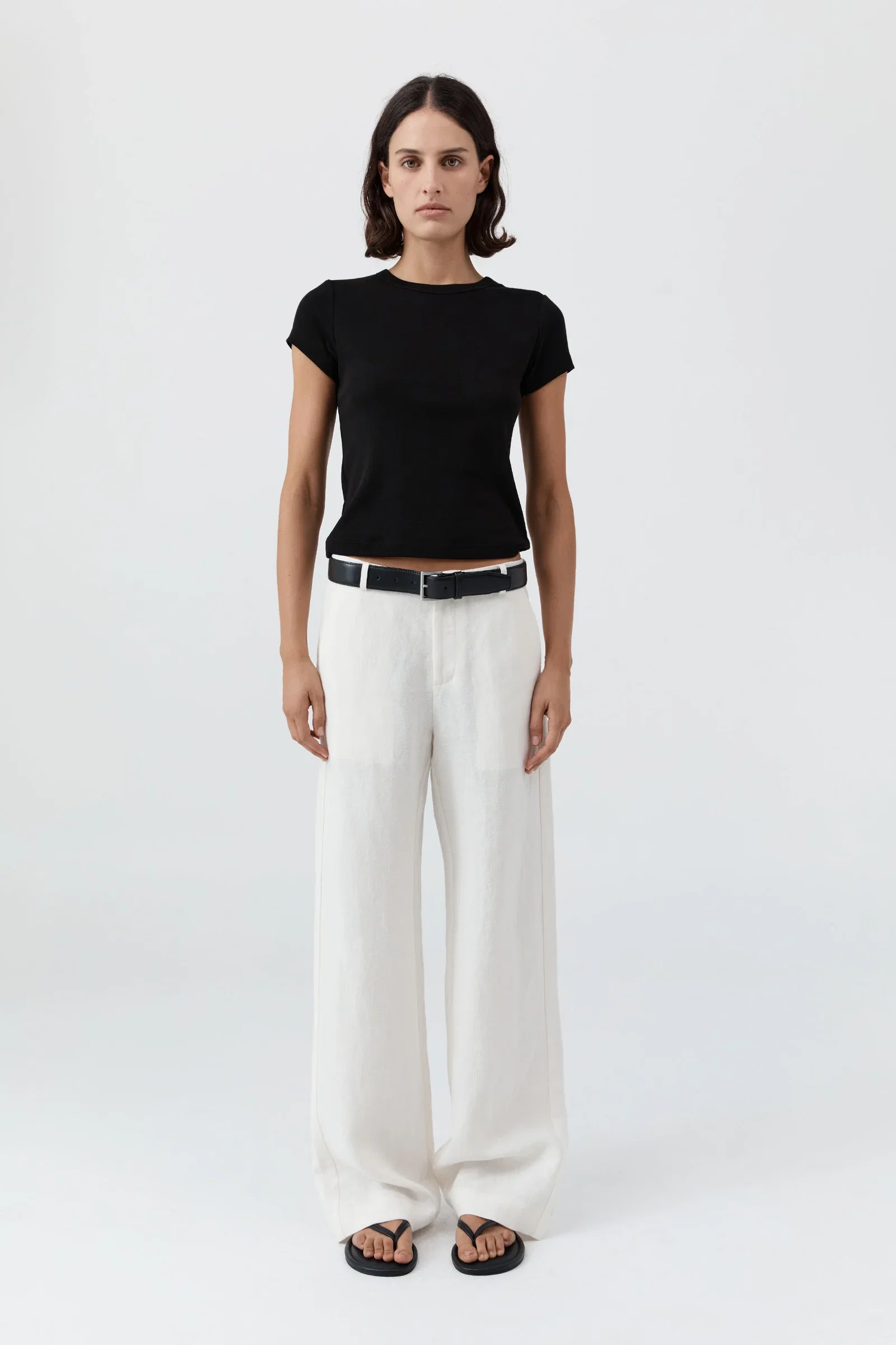 Image of Fine Band Carter Trouser - Off White