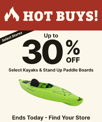 Up to 30% OFF Select Kayaks & Stand Up Paddle Boards | Select Stores