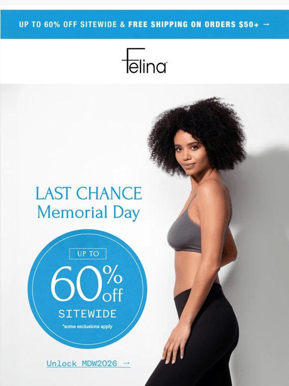 Ends Soon: Up to 60% Off Sitewide ⌛