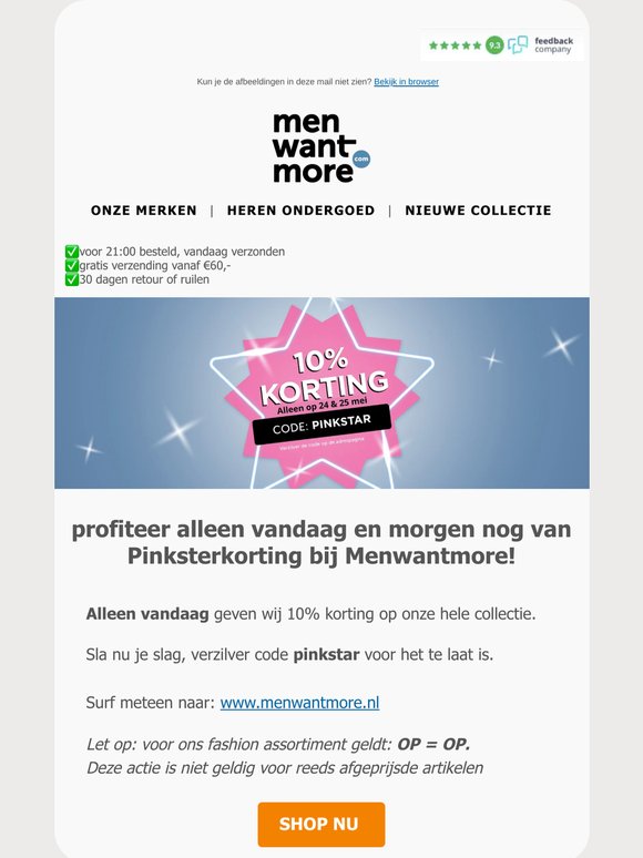 ★Alleen vandaag nog PinksterKorting voor ★ Bestel direct