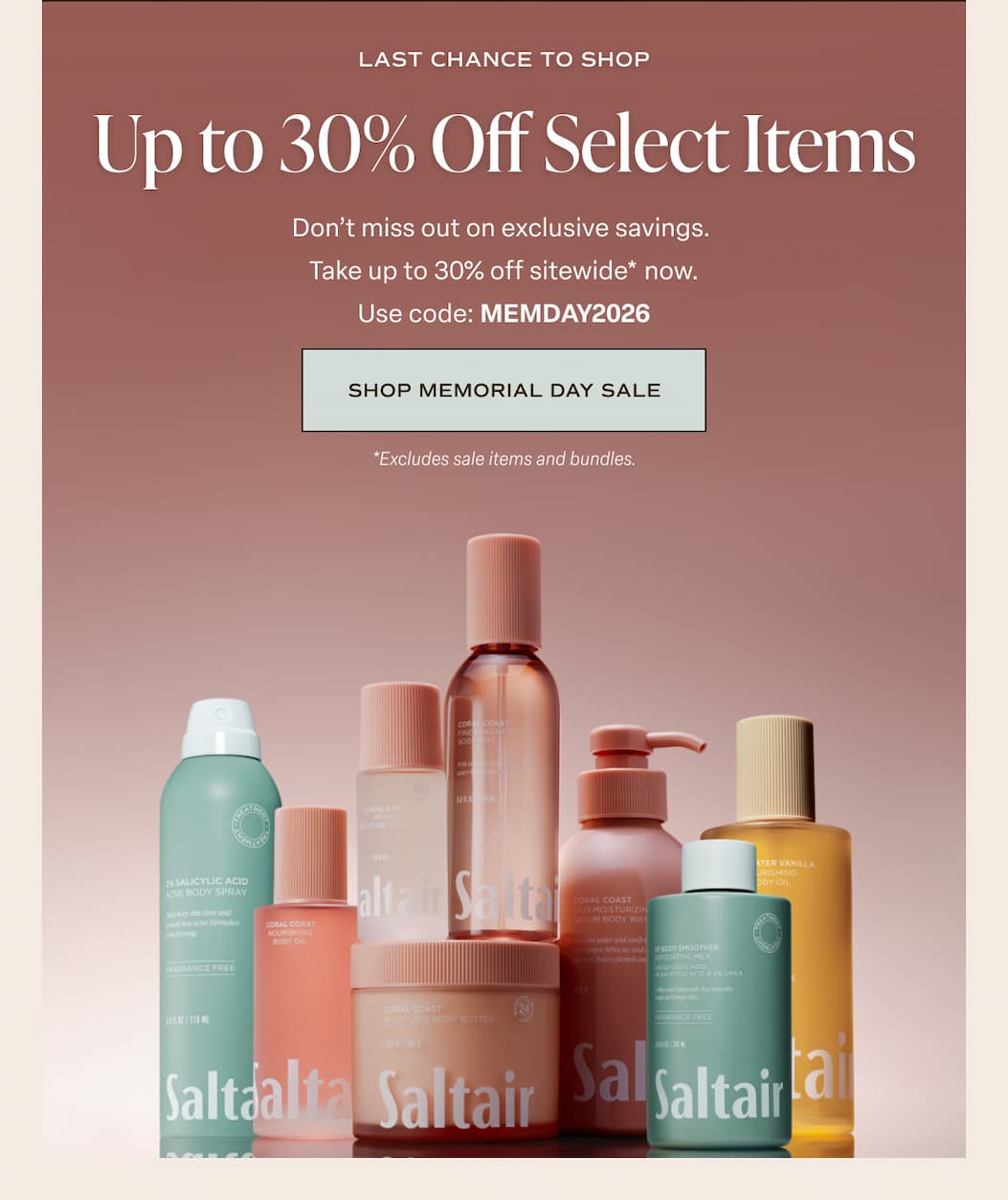 Memorial Day Sale 2026