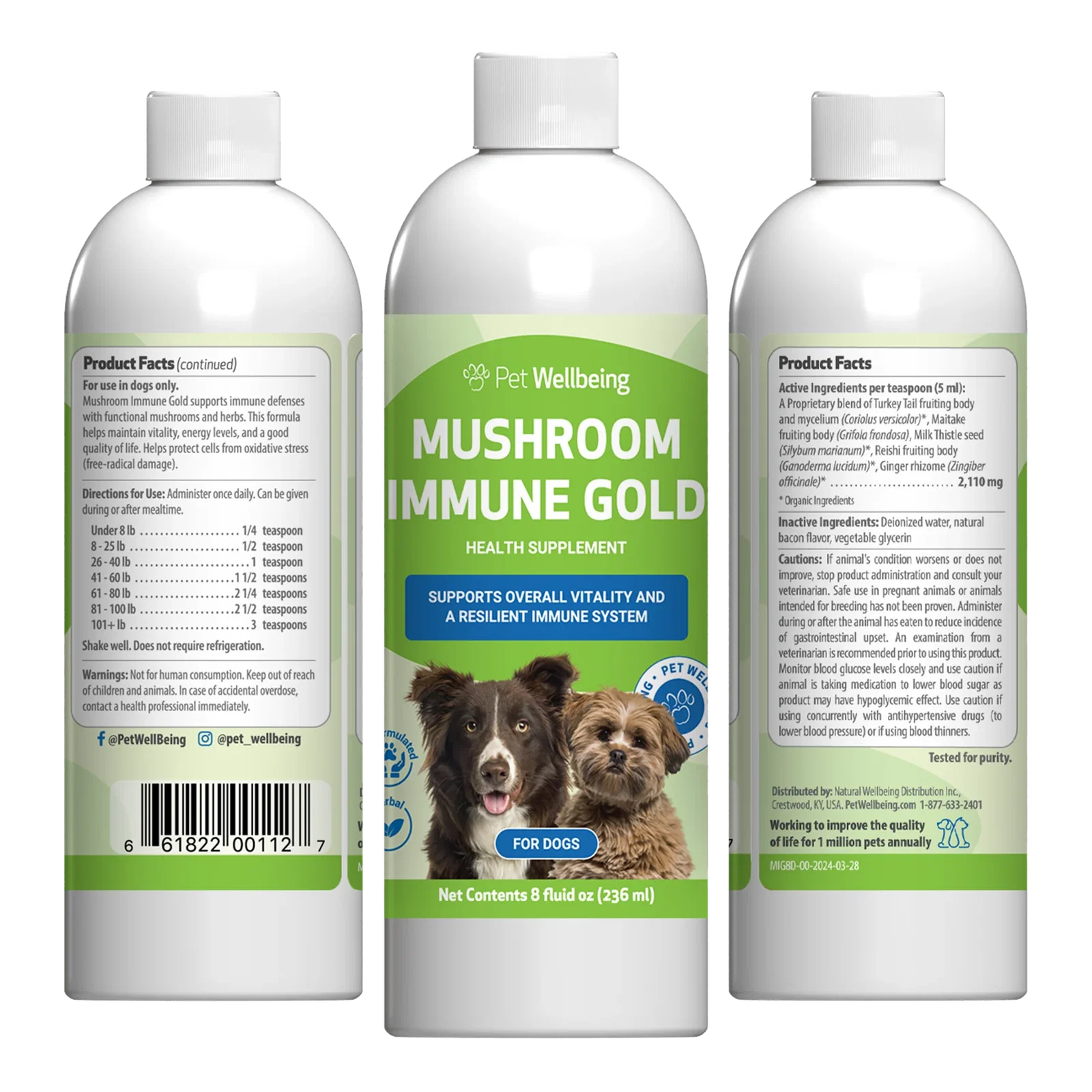 Image of Mushroom Immune Gold - Holistic Complementary Immune and Antioxidant Support for Dogs